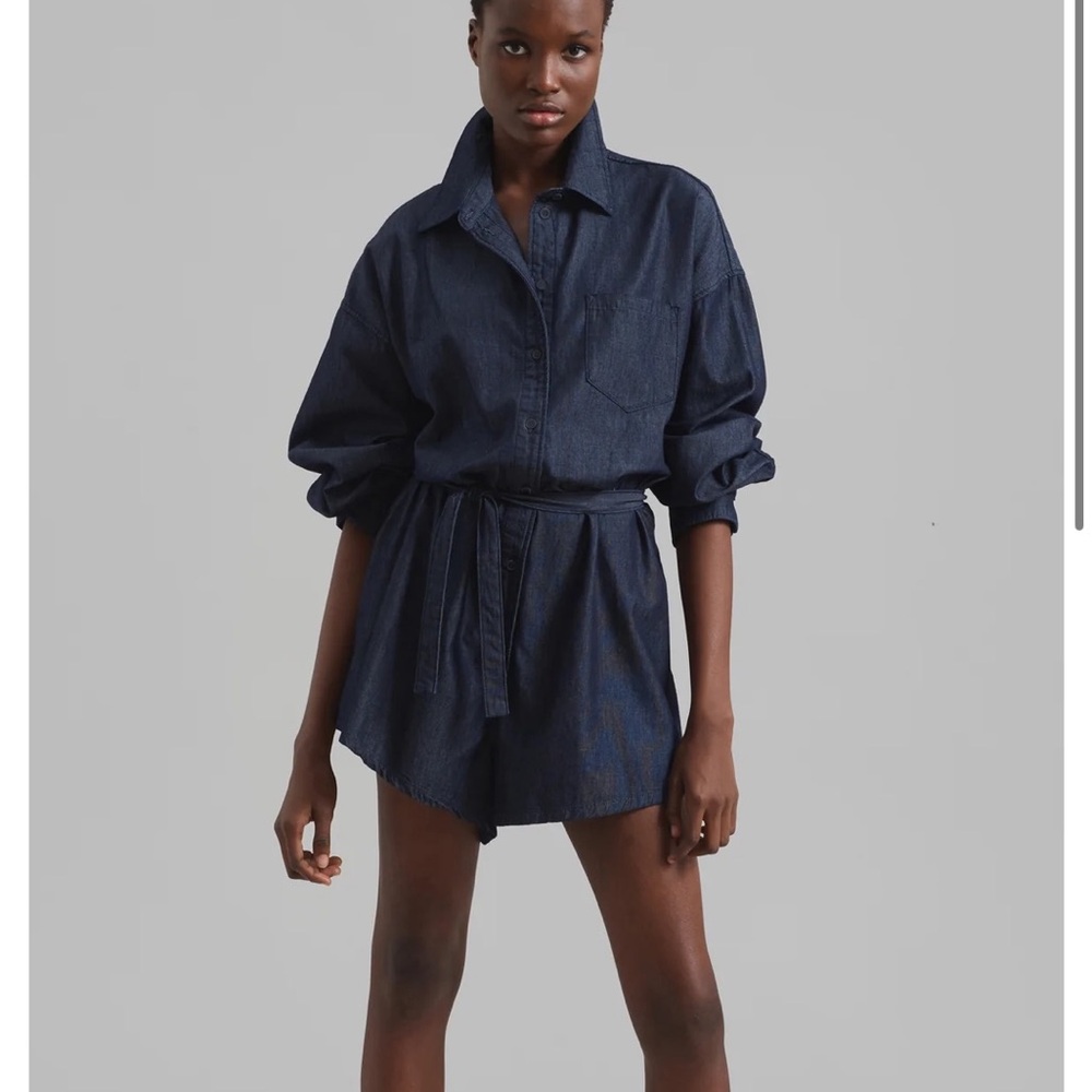 The Frankie Shop denim romper
